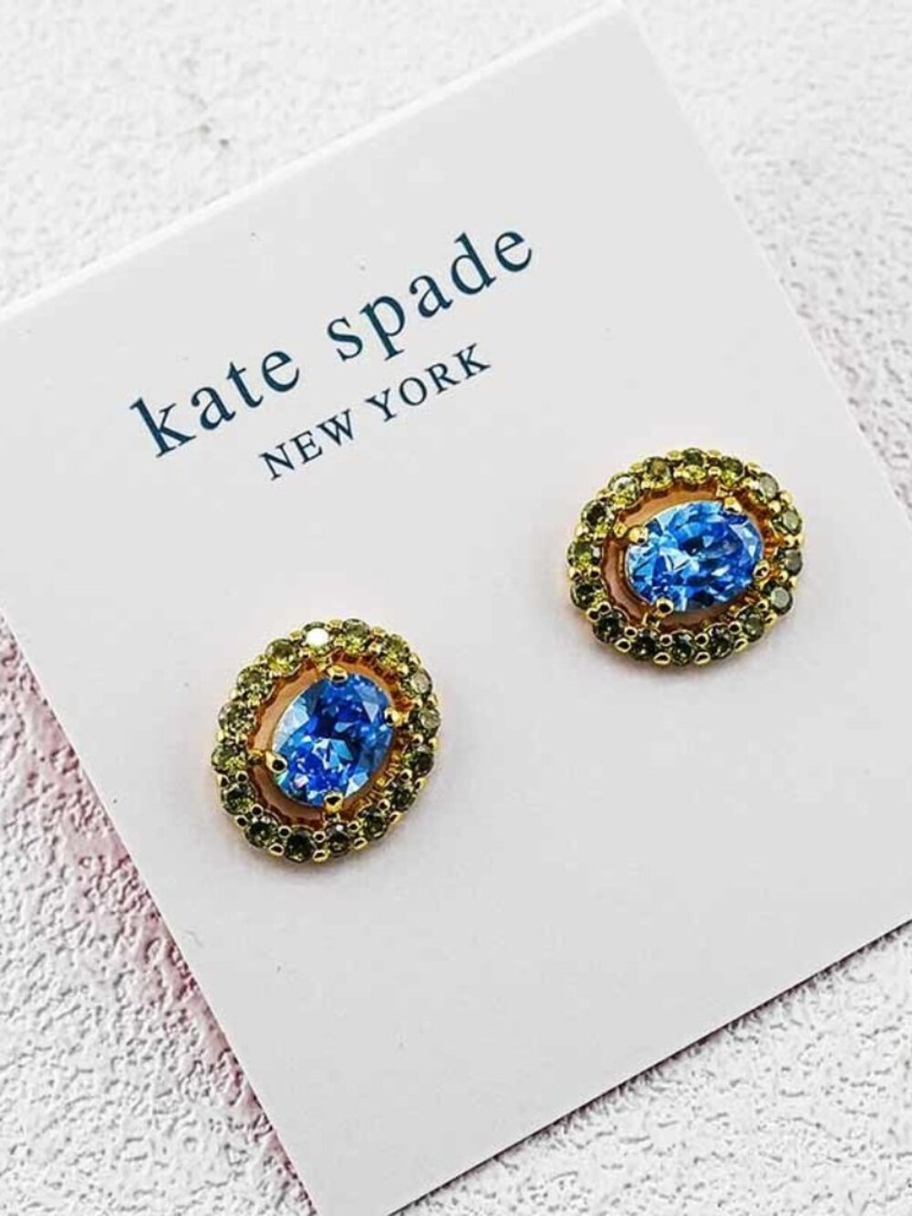 Kate Spade Crystal Inlaid Stud Earrings